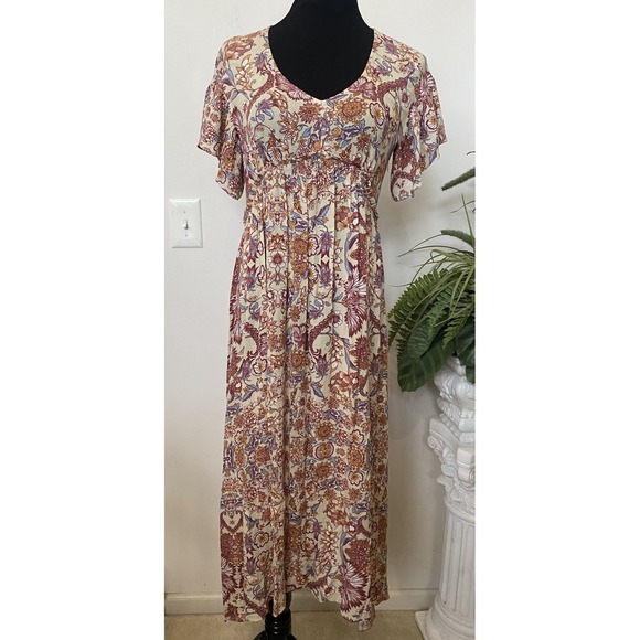 Sundance Dresses & Skirts - Sundance Faye Floral Flutter Sleeves High Low Hem Maxi Dress Size 4 EUC! $158